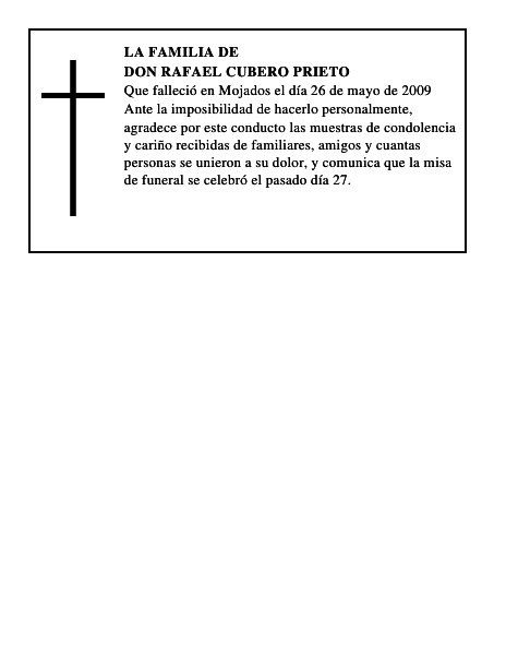 DON RAFAEL CUBERO PRIETO