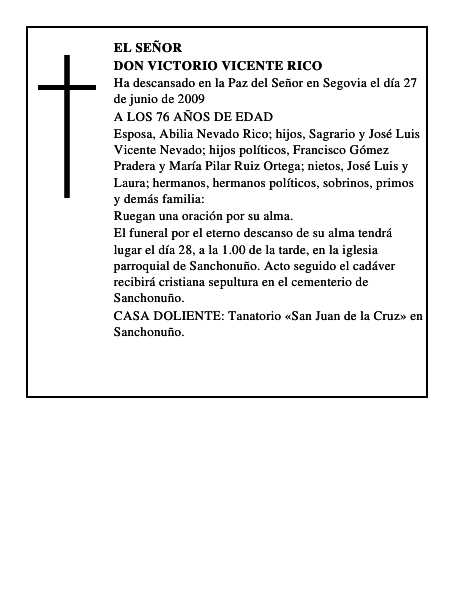 DON VICTORIO VICENTE RICO