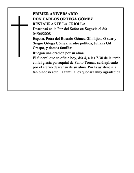 DON CARLOS ORTEGA GÓMEZ