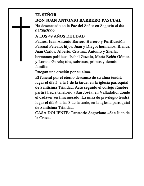 DON JUAN ANTONIO BARRERO PASCUAL