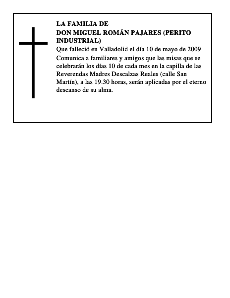 DON MIGUEL ROMÁN PAJARES (PERITO INDUSTRIAL)