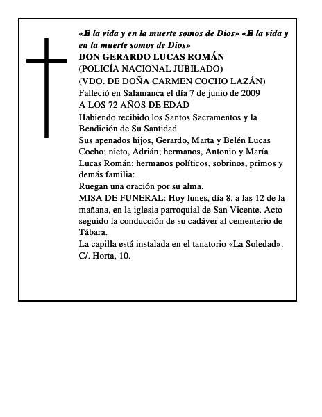 DON GERARDO LUCAS ROMÁN