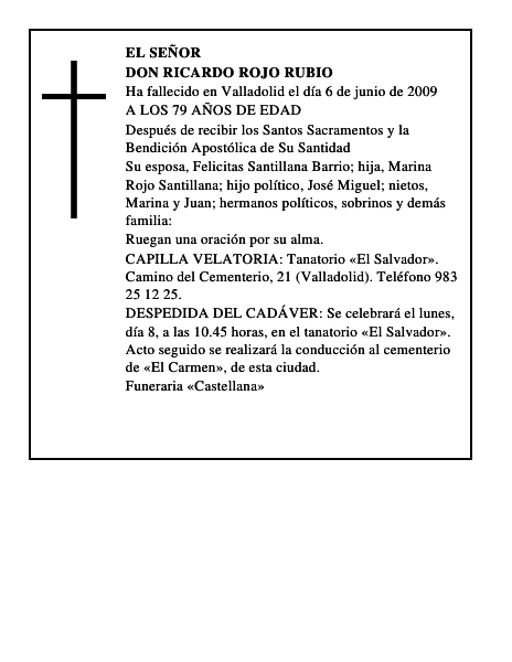 DON RICARDO ROJO RUBIO