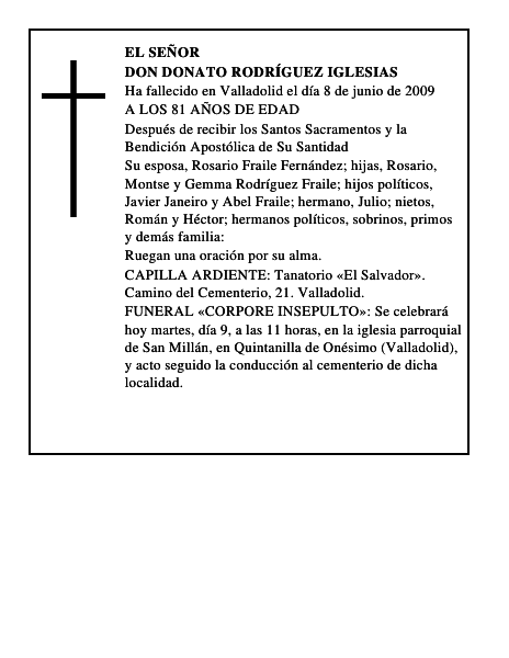 DON DONATO RODRÍGUEZ IGLESIAS