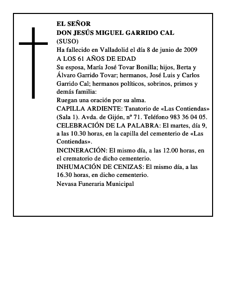 DON JESÚS MIGUEL GARRIDO CAL