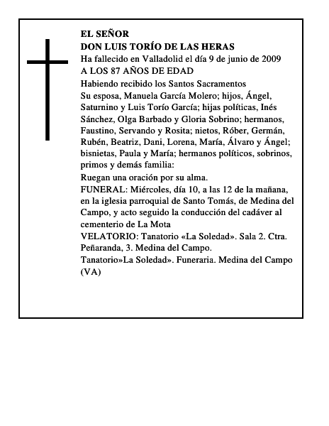 DON LUIS TORÍO DE LAS HERAS