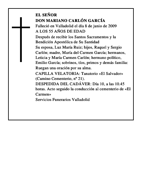 DON MARIANO CARLÓN GARCÍA