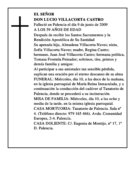 DON LUCIO VILLACORTA CASTRO