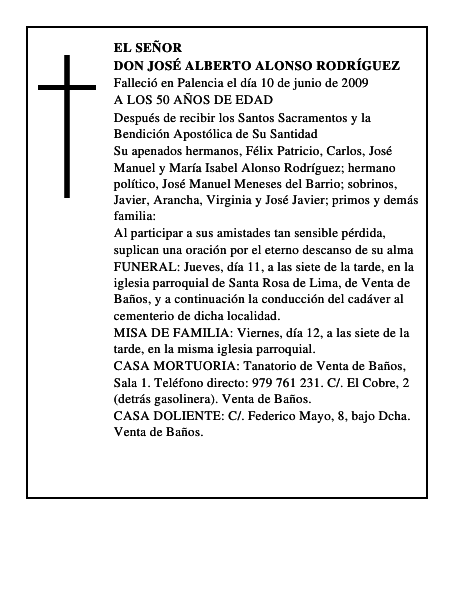 DON JOSÉ ALBERTO ALONSO RODRÍGUEZ