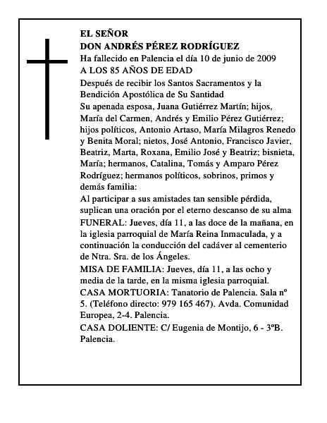 DON ANDRÉS PÉREZ RODRÍGUEZ