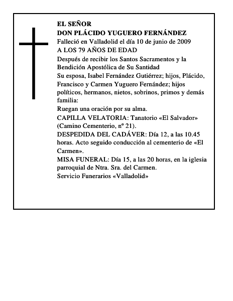 DON PLÁCIDO YUGUERO FERNÁNDEZ