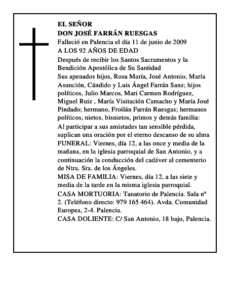 DON JOSÉ FARRÁN RUESGAS