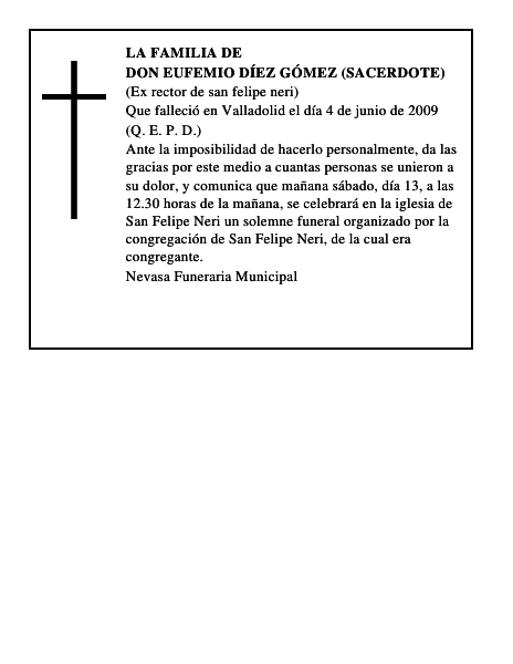 DON EUFEMIO DÍEZ GÓMEZ (SACERDOTE)