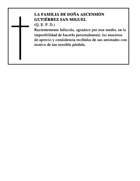 LA FAMILIA DE DOÑA ASCENSIÓN GUTIÉRREZ SAN MIGUEL