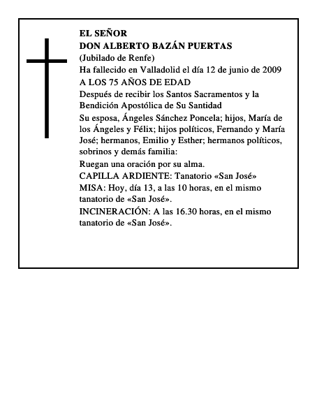 DON ALBERTO BAZÁN PUERTAS
