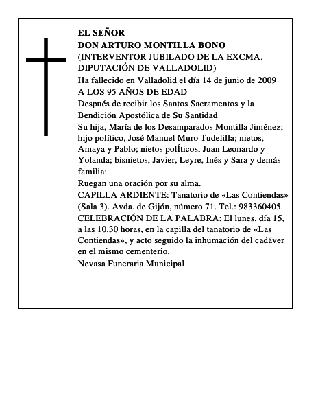DON ARTURO MONTILLA BONO