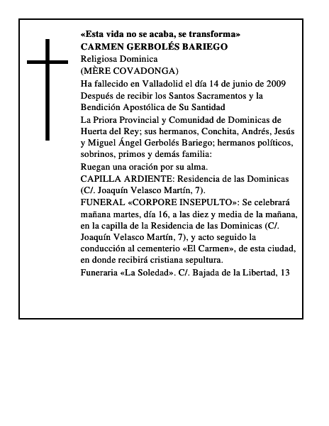 CARMEN GERBOLÉS BARIEGO