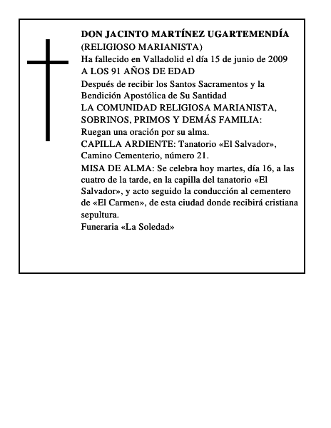 DON JACINTO MARTÍNEZ UGARTEMENDÍA