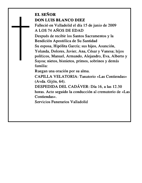 DON LUIS BLANCO DIEZ