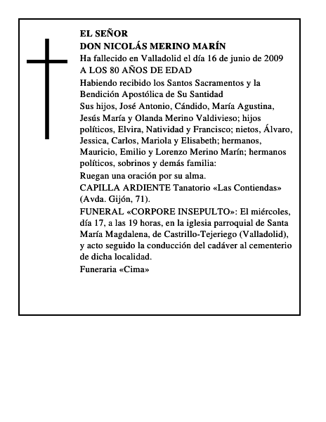 DON NICOLÁS MERINO MARÍN