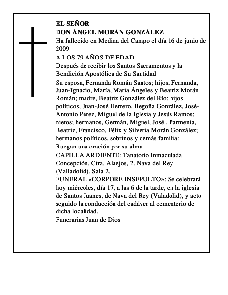 DON ÁNGEL MORÁN GONZÁLEZ
