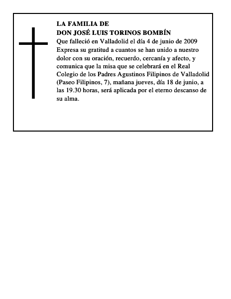 DON JOSÉ LUIS TORINOS BOMBÍN