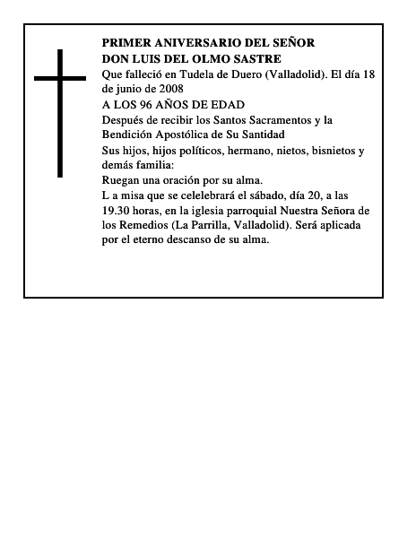 DON LUIS DEL OLMO SASTRE