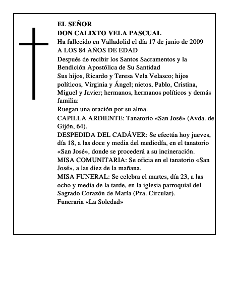 DON CALIXTO VELA PASCUAL