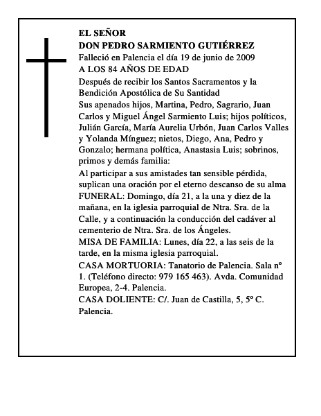 DON PEDRO SARMIENTO GUTIÉRREZ