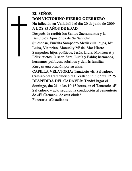 DON VICTORINO HIERRO GUERRERO