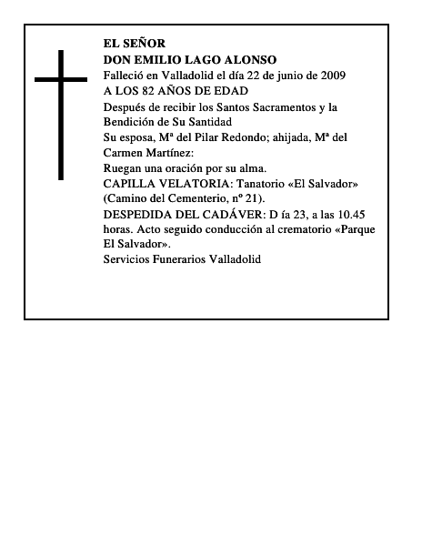 DON EMILIO LAGO ALONSO