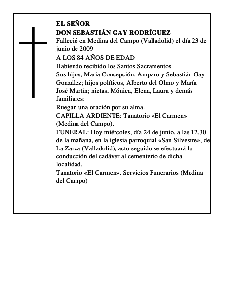 DON SEBASTIÁN GAY RODRÍGUEZ