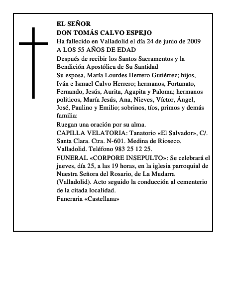 DON TOMÁS CALVO ESPEJO