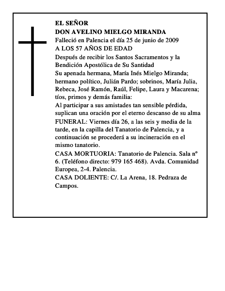 DON AVELINO MIELGO MIRANDA
