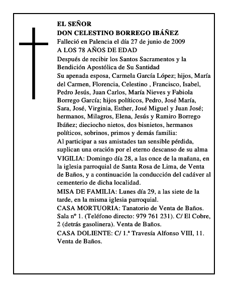 DON CELESTINO BORREGO IBÁÑEZ