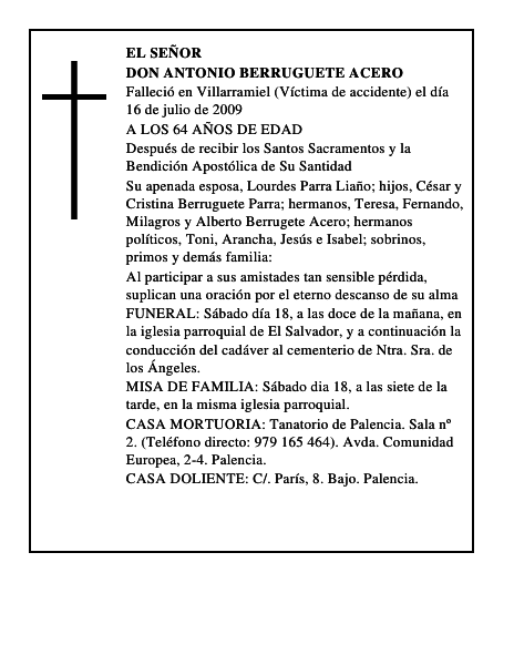 DON ANTONIO BERRUGUETE ACERO