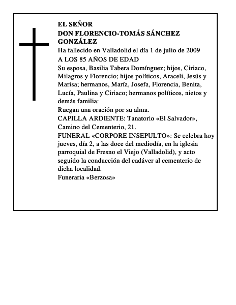 DON FLORENCIO-TOMÁS SÁNCHEZ GONZÁLEZ