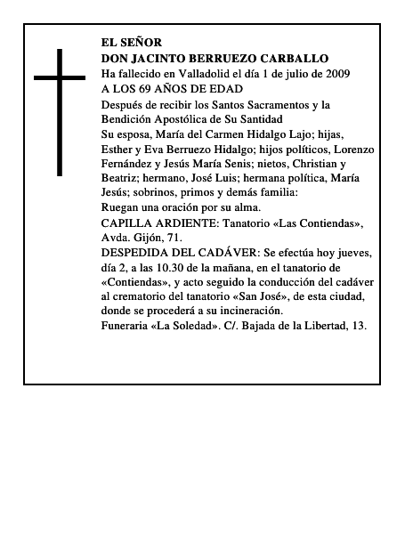 DON JACINTO BERRUEZO CARBALLO