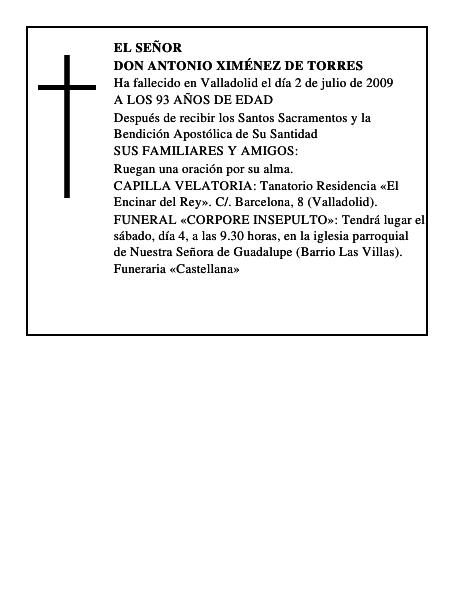 DON ANTONIO XIMÉNEZ DE TORRES