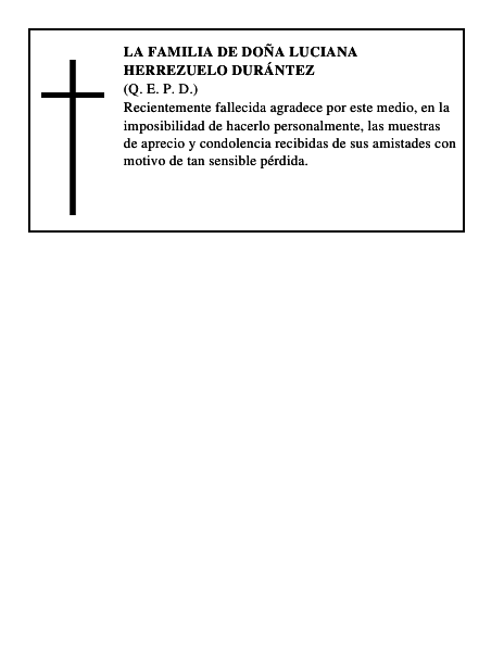 LA FAMILIA DE DOÑA LUCIANA HERREZUELO DURÁNTEZ