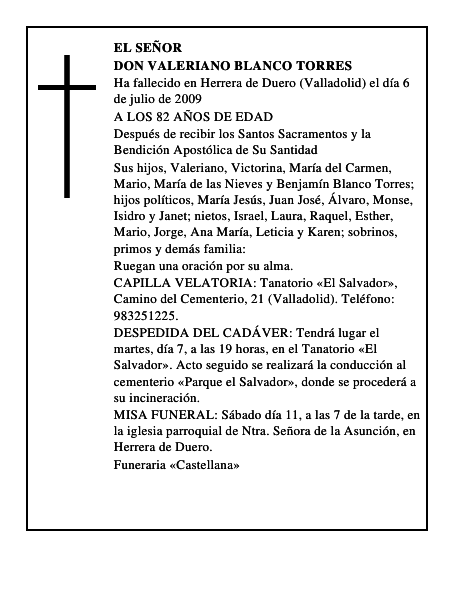 DON VALERIANO BLANCO TORRES