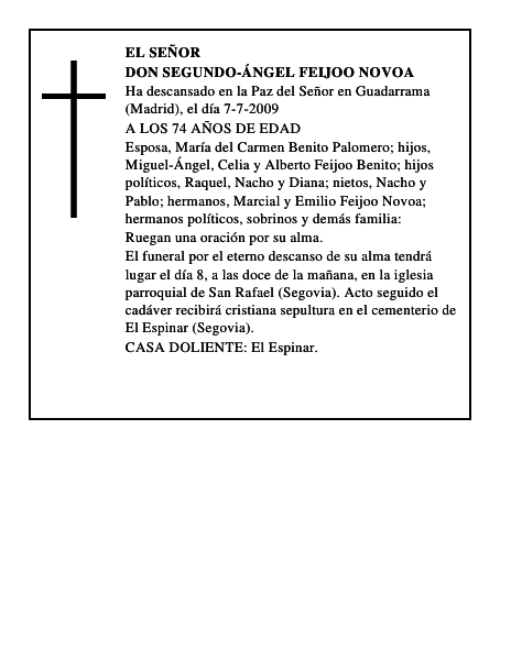 DON SEGUNDO-ÁNGEL FEIJOO NOVOA