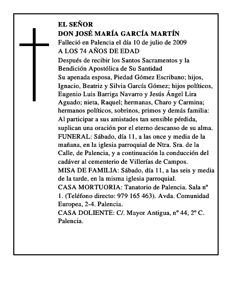 DON JOSÉ MARÍA GARCÍA MARTÍN