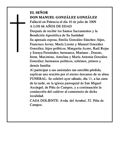 DON MANUEL GONZÁLEZ GONZÁLEZ