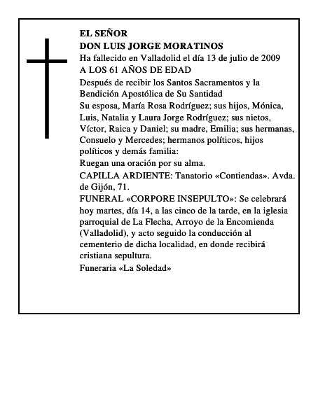 DON LUIS JORGE MORATINOS