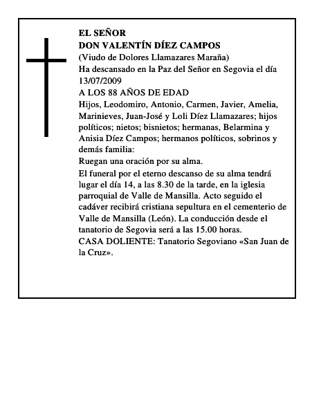 DON VALENTÍN DÍEZ CAMPOS