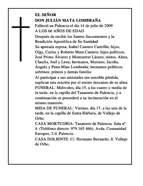 DON JULIÁN MATA LOMBRAÑA