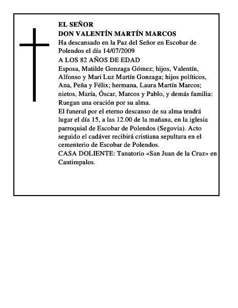 DON VALENTÍN MARTÍN MARCOS