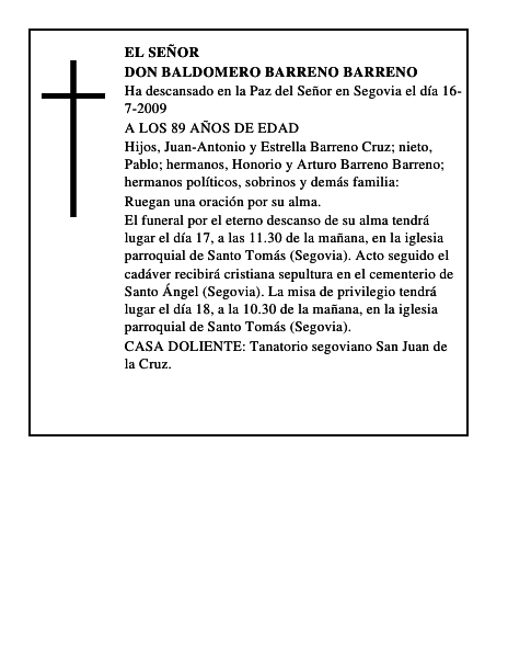 DON BALDOMERO BARRENO BARRENO