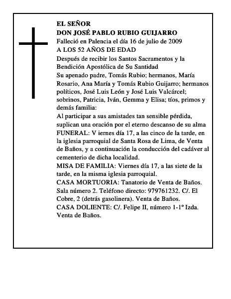 DON JOSÉ PABLO RUBIO GUIJARRO